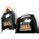 Smart ForTwo 450 Sitze Fahrersitz Beifahrersitz Bezug blau mit Leder creme beige Q0005279V002 Q0005281V002 C75Z