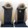 Smart ForTwo 450 Sitze Fahrersitz Beifahrersitz Bezug blau mit Leder creme beige Q0005279V002 Q0005281V002 C75Z