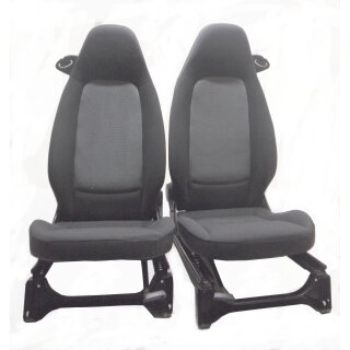 Smart ForTwo 451 Sitze Beifahrersitz Fahrersitz Bezug schwarz CS2A