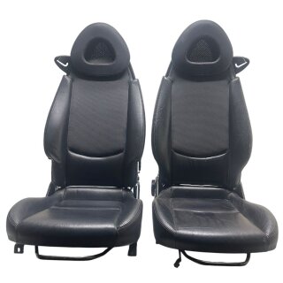 Smart ForTwo 450 Cabrio Coupe Ledersitze schwarz mit Sitzheizung Q0008683V001 Q0008699V001 C16W