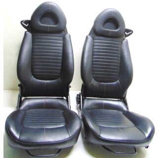Smart ForTwo 450 Cabrio Coupe Ledersitze Fahrersitz und Beifahrersitz mit Sitzheizung Q0008681V006C04W00 Q0008689V006C04W00