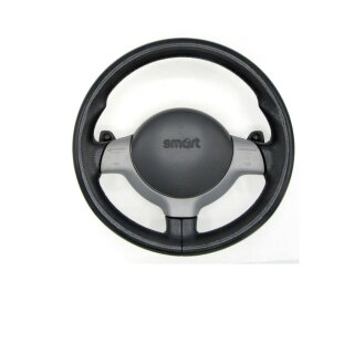 Smart 450 Cabrio Coupe Lederlenkrad Sportlenkrad mit Airbag Schaltwippe/Paddles Lenkwinkelsensor Q0008772V003